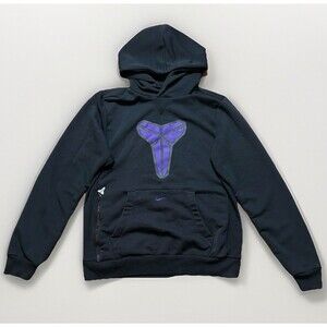 Nike Kobe Mamba Hoodie Mens Small Black Purple Dri-FIT Basketball HF0066-010